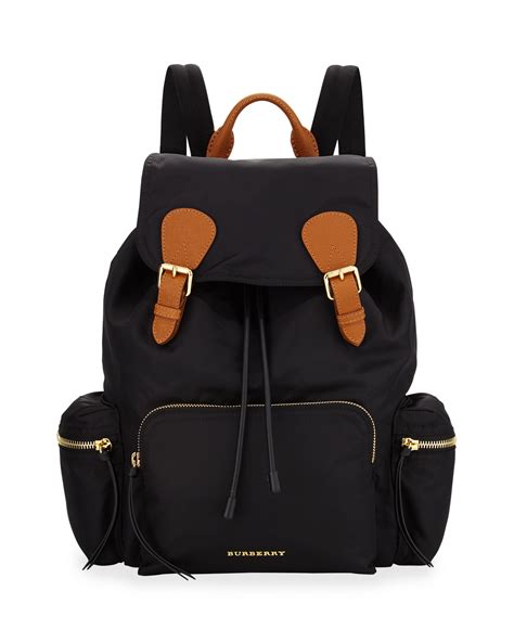 burberry rucksack black|authentic Burberry backpack.